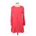 Trafaluc by Zara Casual Dress - Shift: Red Print Dresses - Women's Size Small