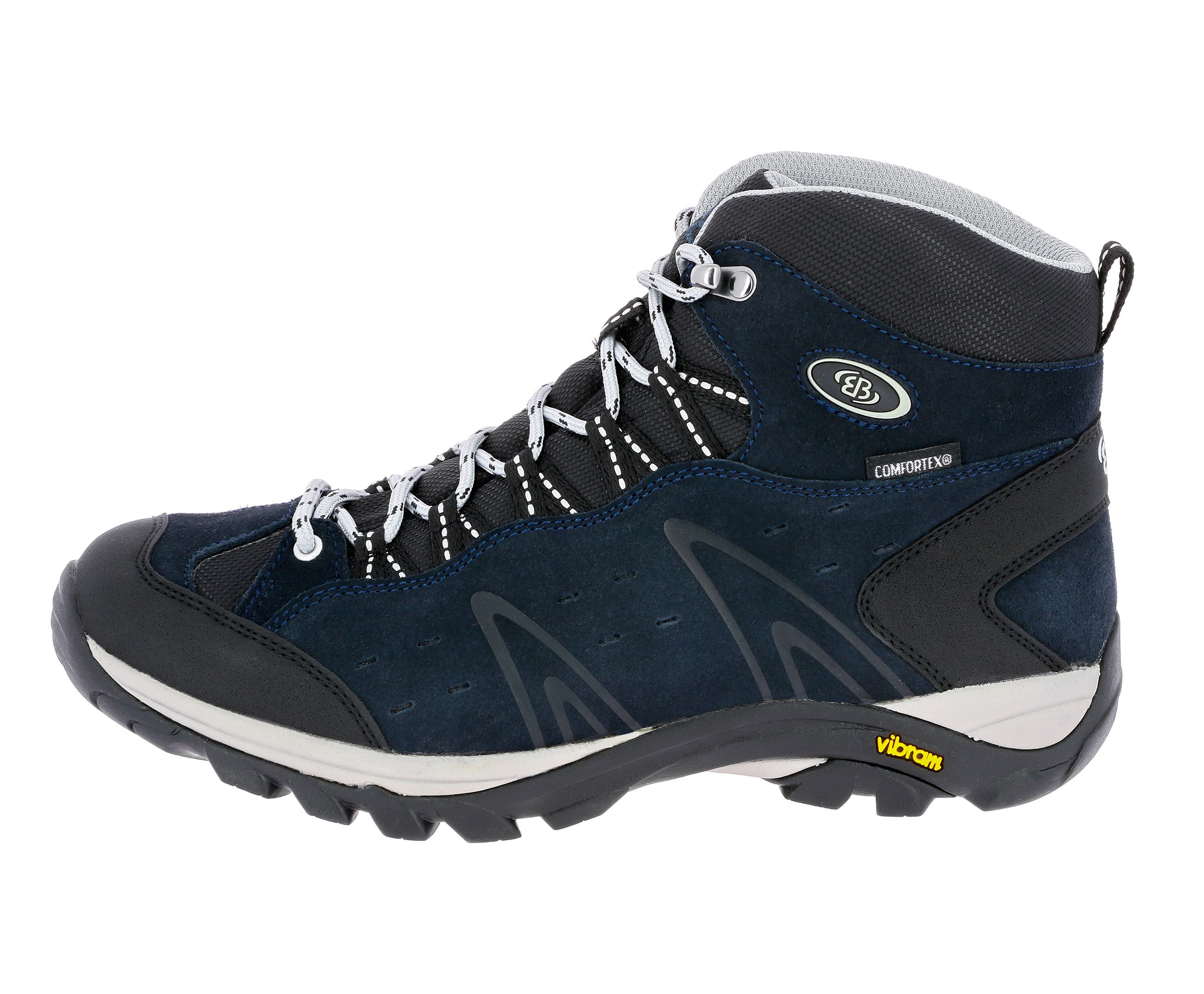 Wanderschuh BRÜTTING "Trekkingstiefel Mount Bona High", Herren, Gr. 40, blau, Veloursleder, Schuhe Wanderschuh Image