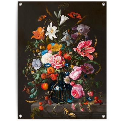 Poster REINDERS "Vase mit Blumen", bunt (farbe bild(er): bunt), B:60cm H:80cm T:0,1cm, Leinwand, Bilder Image
