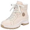 Winterboots RIEKER, Damen, Gr. 37, beige, Lederimitat, klassisch, Schuhe, mit seitlichem Rieker-Label