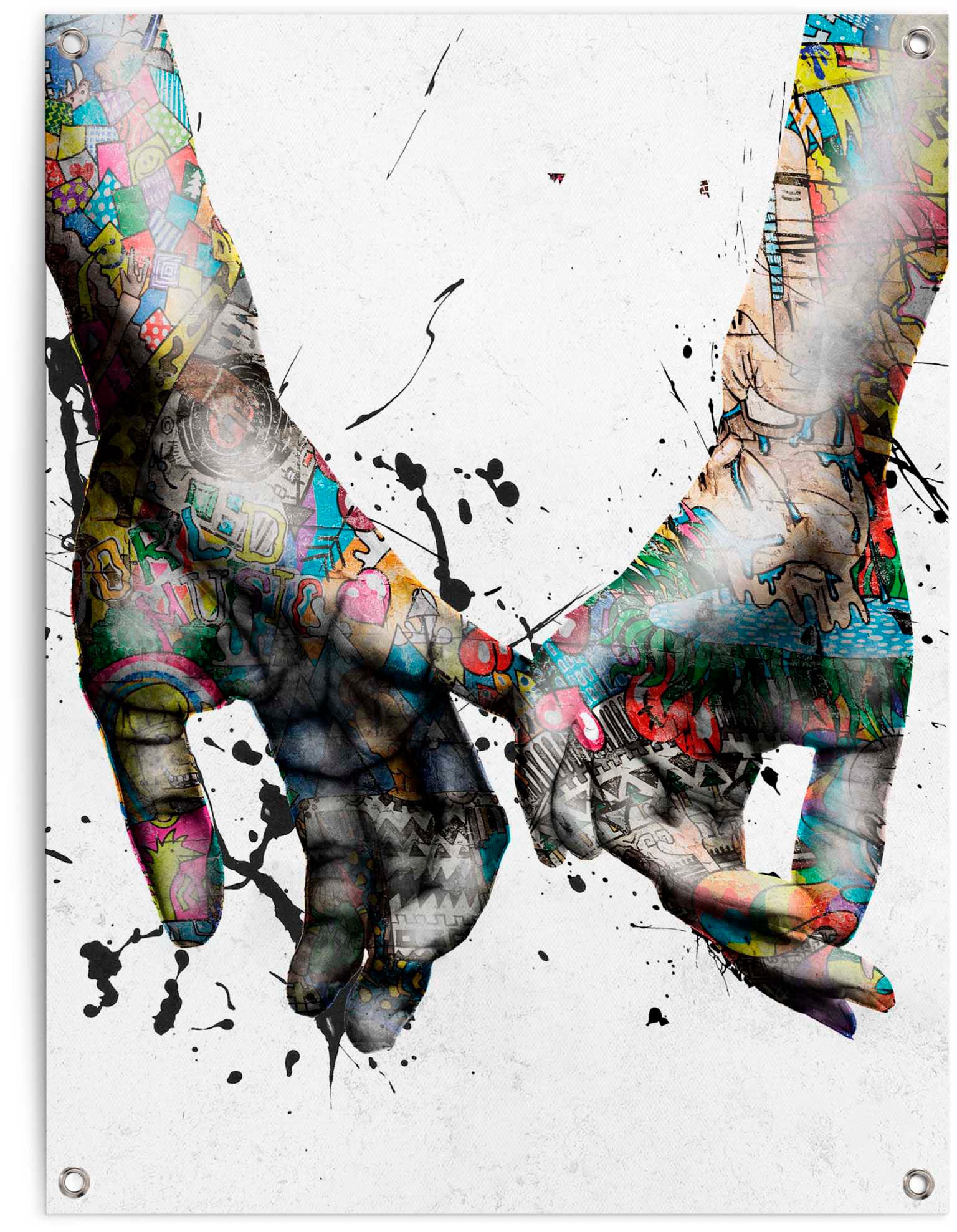 Poster REINDERS "Liebe", bunt (farbe bild(er): bunt), B:60cm H:80cm T:0,1cm, Leinwand, Bilder Image