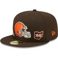Men's New Era Brown Cleveland Browns Identity 59FIFTY Fitted Hat