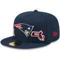 Men's New Era Navy England Patriots Identity 59FIFTY Fitted Hat