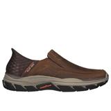 Skechers Men's Slip-ins RF: Respected - Elgin Slip-On Shoes | Size 10.5 | Brown | Textile/Leather