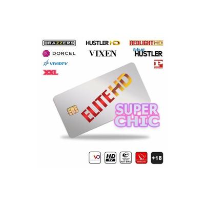 ME - Carte Elite hd Super Chic 14 chaînes 12 mois tv Adulte Abonne nt International Satellite Hot