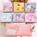 Hello Kitty Coin Powder Mini Wallet Melody Bag Key Clutch Card Holder Gifts PU Wallet Zipper