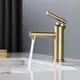 Robinet de lavabo de salle de bains en or brossé bronze robinet de mélangeur d'eau noir brossé