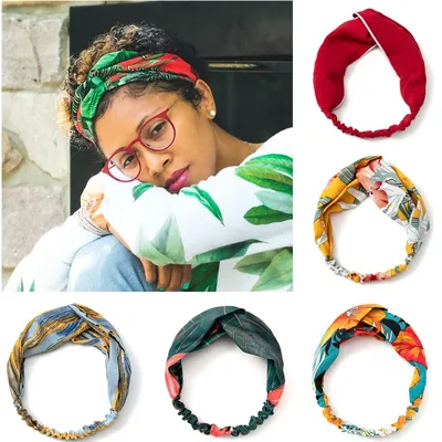 Bandeaux croisés style sauna pour femmes turban bohème pour filles bandanas à la mode accessoires