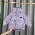 Veste d'hiver en duvet de coton pour enfants manteau rembourré pour filles costume chaud à