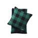 Eddie Bauer Faux Fur Soft Throw Blanket & Pillow Cover Set Cotton in Green/Gray/Black | 60 H x 50 W in | Wayfair USHSHG1240963