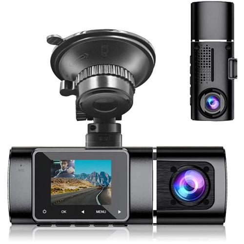 Front- und Innenraum-Doppel-Dashcam IR-Nachtsicht-Auto-Dashcam für Autos