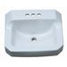 Proflo White Vitreous China Rectangular Wall Mounted Bathroom Sink w/ Faucet & Overflow | 9.38 H x 19.63 W x 17.38 D in | Wayfair PF5414WH