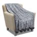 Tirrinia Premium Knit Throw Blanket 50 by 60-Inch w/ Pom Pom | 2 W in | Wayfair 1CTBN200BK