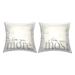 Stupell Love You More Most Romantic Typography Printed Throw Pillow by Daphne Polselli (Set of 2)