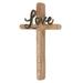 Trinx Cross Love Resin Wall Décor in Black | 9.5 H x 5.75 W x 1 D in | Wayfair 7BBBE5E736204658A09FC01D52C7F43D