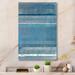 Highland Dunes Grey And Blue Modern Art - Modern & Contemporary Canvas Wall Art Canvas in Blue/Gray | 20 H x 12 W x 1 D in | Wayfair