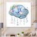 Zoomie Kids Cute Elephant Sleeping - Children"s Art Canvas Artwork Canvas, Cotton in Blue/Gray/White | 30 H x 30 W x 1 D in | Wayfair