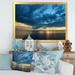 Highland Dunes Dramatic Coastal Vivid Sky - Nautical & Coastal Canvas Wall Decor Canvas in White | 24 H x 36 W x 1 D in | Wayfair