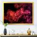 Wrought Studio™ And Black Mystical Storm - Modern Canvas Wall Art Plastic in Red | 34 H x 44 W x 1.5 D in | Wayfair