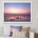 Highland Dunes Tropical Sunset Sky And Sea III - Nautical & Coastal Canvas Artwork Canvas in Blue/Gray/Pink | 8 H x 12 W x 1 D in | Wayfair