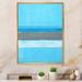 Highland Dunes Gray And Blue Colorfield - Modern & Contemporary Canvas Wall Decor Canvas in Blue/Gray/Green | 12 H x 8 W in | Wayfair