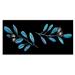 Winston Porter Olive Plant - Painting on Canvas Metal in Black/Blue/Green | 16 H x 32 W x 1 D in | Wayfair 9AA06C9AA5B5416084FC9F76ECB0FD48