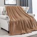 Willa Arlo™ Interiors Etowah Milk-Flannel Blanket Polyester in Brown | 90 H x 90 W in | Wayfair D246426B153646B3B1F083C054667808