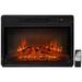 Symple Stuff Colerane 23" W Electric Fireplace Insert in Black | 17.52 H x 24.17 W x 5.1 D in | Wayfair A81B1EAD258B4E23B3A27D846A6953E7