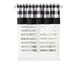 Gracie Oaks Anthe Gingham Tailored Kitchen Curtain Polyester/Cotton Blend in White/Black | 14 H x 58 W x 1.5 D in | Wayfair