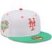 Men's New Era White/Green York Mets 2000 World Series Watermelon Lolli 59FIFTY Fitted Hat