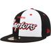 Men's New Era Black/White Toronto Raptors Script Pinwheel 59FIFTY Fitted Hat