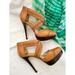 Michael Kors Shoes | Michael Kors Brown Leather Platform Stilettos Size 9 | Color: Brown/Tan | Size: 9