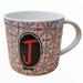 Anthropologie Dining | Anthropologie Monogram Friendship Quote Mug Initial Letter J Cup 16oz | Color: Red/White | Size: Os