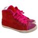 Kate Spade Shoes | Kate Spade Lorna Orange Red Pink Sport Suede Leather High Top Sneakers Size 6m | Color: Orange/Pink | Size: 6