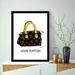 Venice Beach Collections High Fashion Designer Handbag Framed Print | 18 H x 14 W x 1 D in | Wayfair HB38-G-B-1418