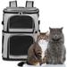 Critter Sitters Transportation Pet Carrier Polyester in Black/Gray | 20 H x 14 W x 11 D in | Wayfair CSDPETBPCK-GRY1