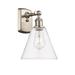 Beachcrest Home™ Shauna Glass 8" 1 Light 8" Sconce Glass/Metal in Gray | 11.25 H x 8 W x 8.13 D in | Wayfair 05A92C85CB2F4C6A82B17B3E0B9FC25F