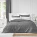 Latitude Run® Freeburg 100% Cotton Coverlet Set Cotton in Black | California King Duvet Cover + 2 King Shams | Wayfair