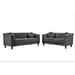 House of Hampton® Drevon 2 Pieces Velvet Living Room Set Velvet in Gray | 30.3 H x 75.2 W x 30 D in | Wayfair Living Room Sets