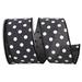 The Holiday Aisle® Ribbon Fabric in Black/White | 2.5 H x 4 W x 4 D in | Wayfair 6CE082F5E1234F3F979819AF73B08AAD