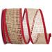 The Holiday Aisle® Box Net Jute Nestle Wired Ribbon Fabric in Brown/Red | 2.5 H x 4 W x 4 D in | Wayfair C9A4769DA2654487A6852249BEBFB5CD