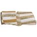 The Holiday Aisle® Striped Ribbon Fabric in White/Yellow | 4 H x 4 W x 4 D in | Wayfair 4FCB591E6FF64C3FBA8BF7A8EDA7E948