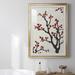 Red Barrel Studio® Red Berry Branch II Premium Framed Print - Ready To Hang Paper, Solid Wood in Black/Red | 30.5 H x 22.5 W x 1 D in | Wayfair