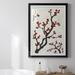 Red Barrel Studio® Red Berry Branch I Premium Framed Print - Ready To Hang Paper, Solid Wood in Black/Red | 24.5 H x 18.5 W x 1 D in | Wayfair