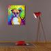 Red Barrel Studio® Epic Graffiti 'Pop Art Boxer' By Furbaby Affiliate Pop Art Boxer by - on Canvas | 30 H x 26 W x 1.5 D in | Wayfair