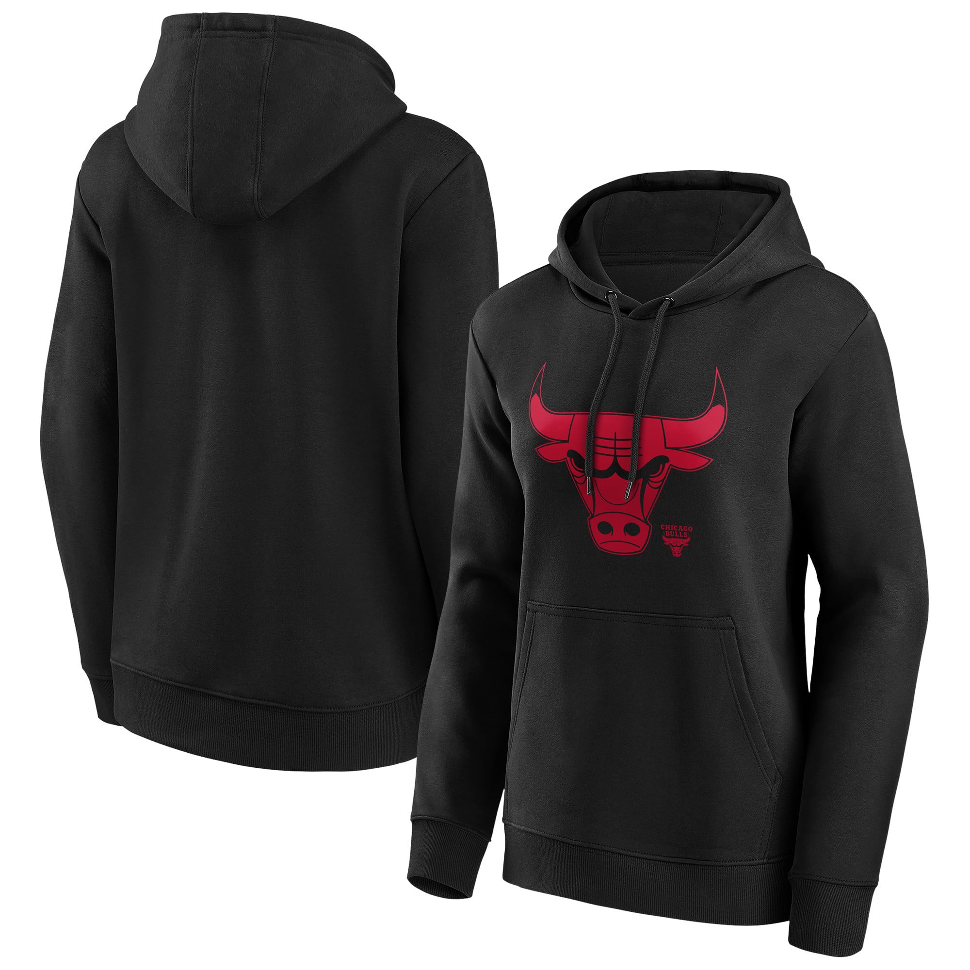 Chicago Bulls Fanatics Branded Mono Logo Grafik Hoodie – Damen