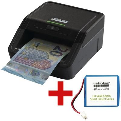 Banknotenprüfgerät »Smart Protect« inkl. Lithium-Ionen-Akku schwarz, ratiotec, 11.7x13.7x6.2 cm