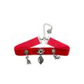 Kette mit Anhänger ALLGÄU REBELL "Doro" Gr. one size, Metall, rot Damen Halsketten Ketten mit Anhänger