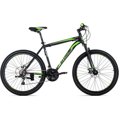 Mountainbike KS CYCLING "Catappa" Fahrräder Gr. 46cm, 26 Zoll (66,04cm), schwarz (schwarz + schwarz) für Damen und Herren, Kettenschaltung