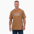 Dickies Men's Short Sleeve Tri-Color Logo Graphic T-Shirt - Brown Duck Size 2Xl (WS22A)